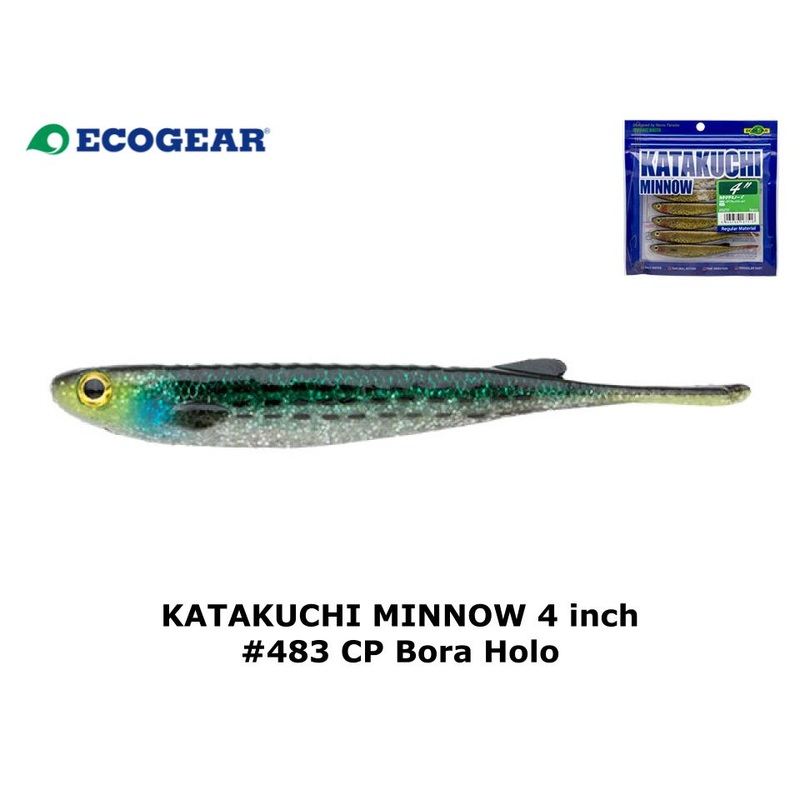 Ecogear Katakuchi Minnow 4inch #483 CP Bora Holo
