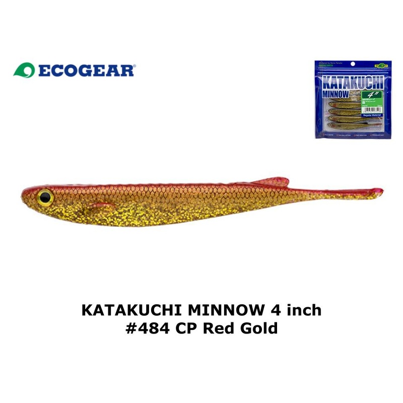 Ecogear Katakuchi Minnow 4inch #484 CP Red Gold