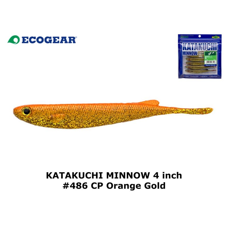 Ecogear Katakuchi Minnow 4inch #486 CP Orange Gold