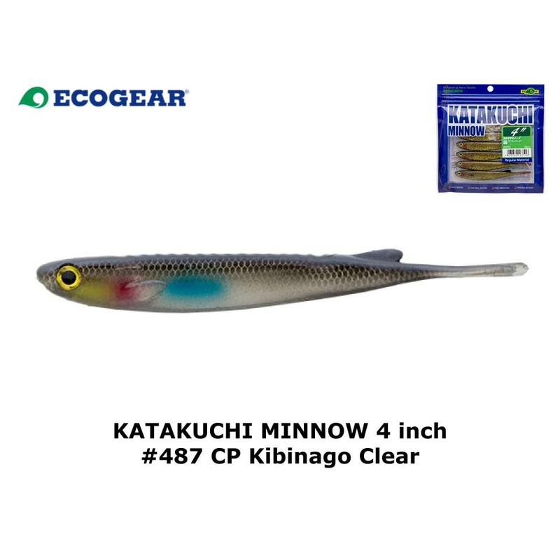 Ecogear Katakuchi Minnow 4inch #487 CP Kibinago Clear