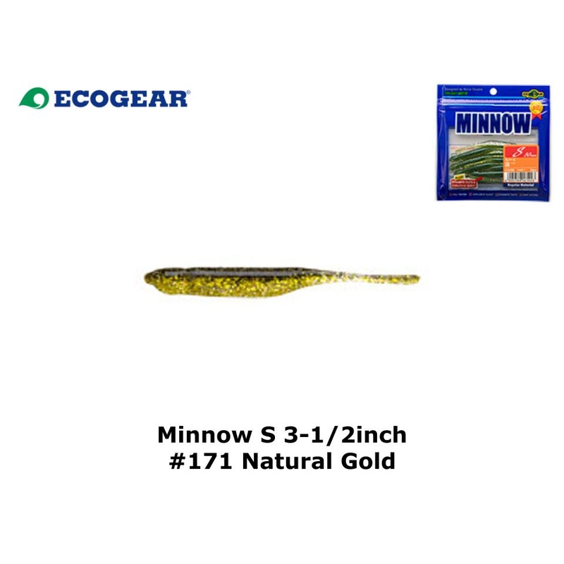 Ecogear Minnow S 3-1/2inch #171 Natural Gold