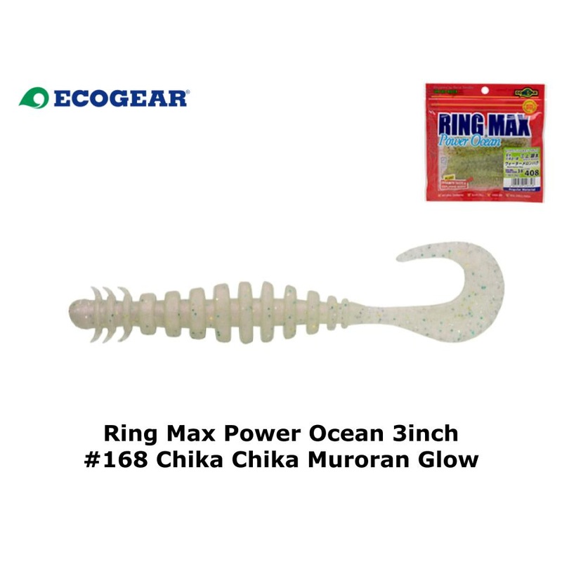 Ecogear Ring Max Power Ocean 3inch #168 Chika Chika Muroran Glow