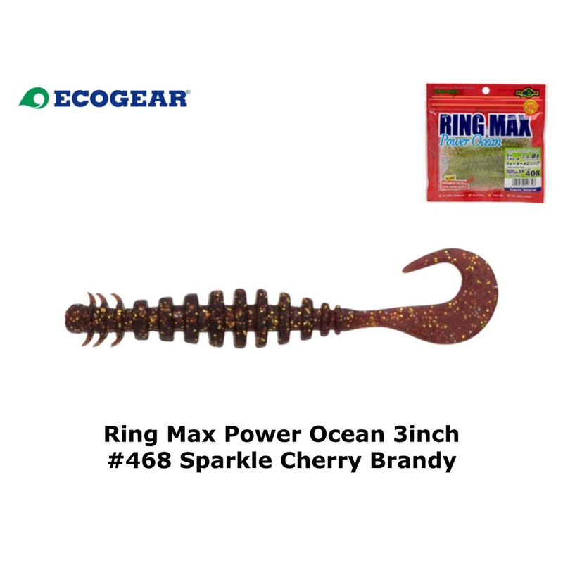 Ecogear Ring Max Power Ocean 3inch #468 Sparkle Cherry Brandy