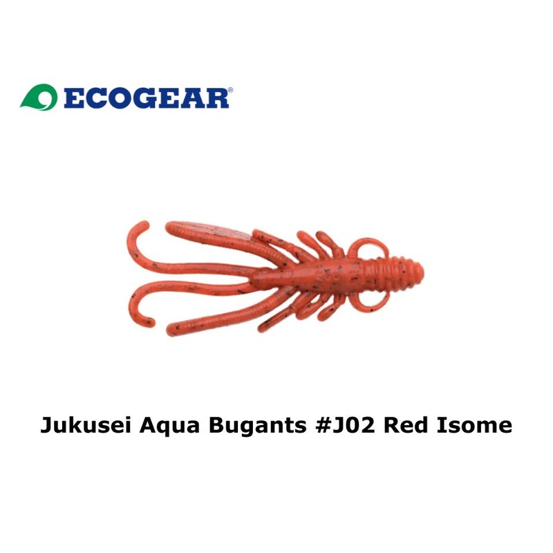 Ecogear Jukusei Aqua Bugants 2 inch #J02 Red Isome