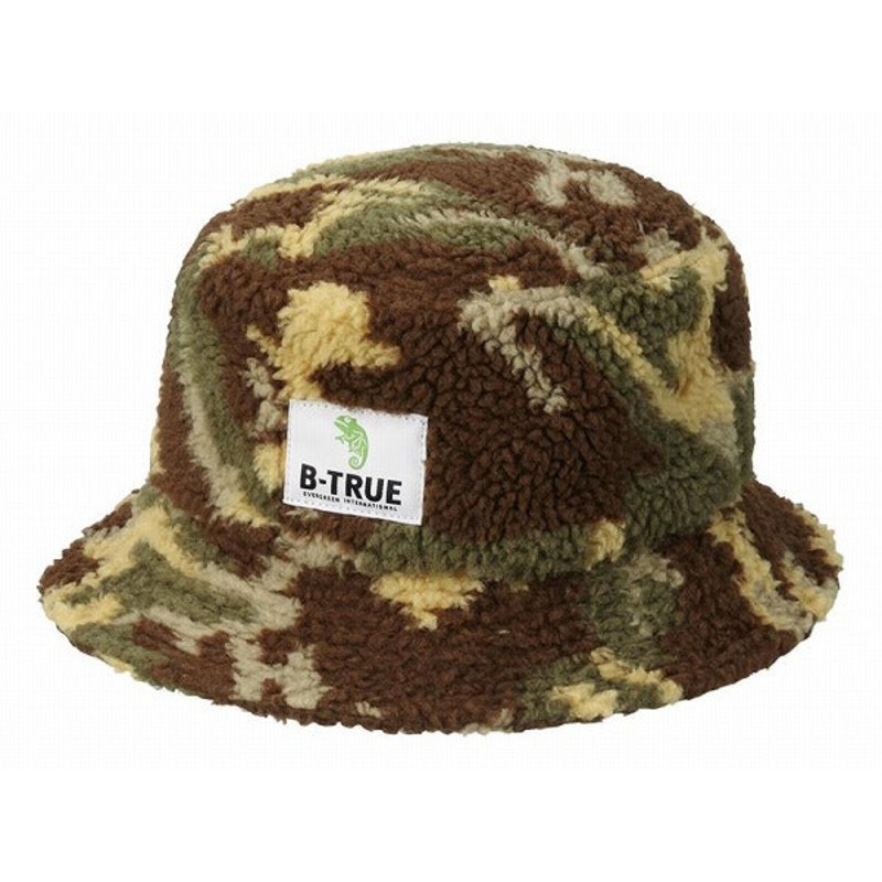 EVERGREEN Winter Hat B-TRUE Camo Boa Bucket Brown Camo