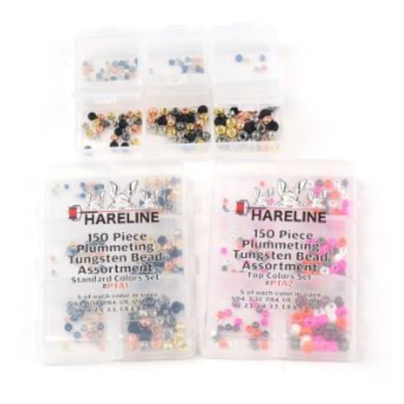150 Piece Plummeting Tungsten Bead Assortments