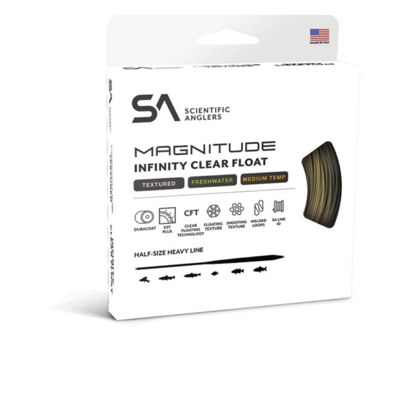 Scientific Anglers - Magnitude Infinity 10ft Clear Float Tip - Textured