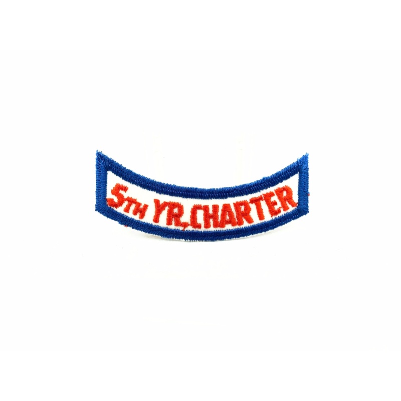 5th Year Charter Member Fishing Patch